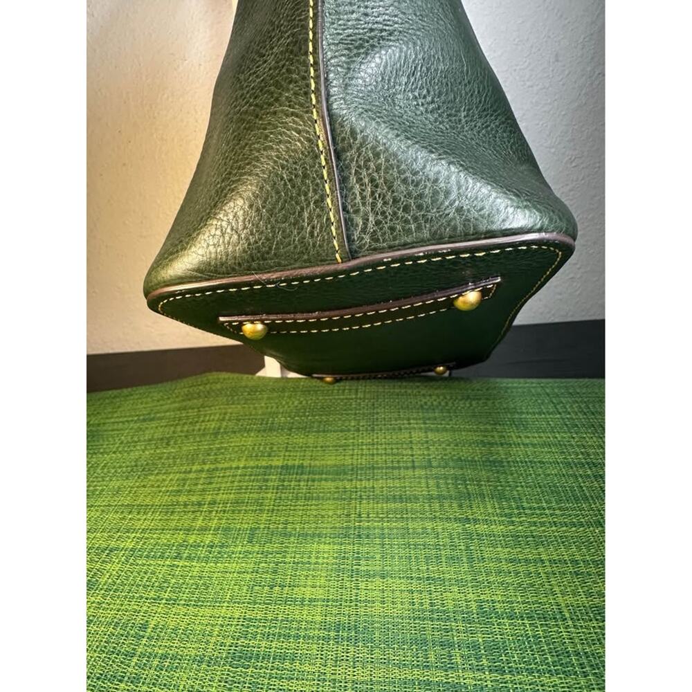 Dooney & Bourke Florentine Leather Heidi Satchel (Ivy Green) - Picture 9 of 9